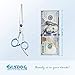 GLADOG Professional Dog Grooming Scissor with Safety Round Tips, Stainless Steel Pet Combs with Sharp and Durable Dog Scissors, Premium Pet Grooming Scissors for Dogs and Cats