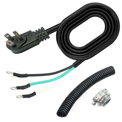 W11365014 Dishwasher Replacement Power Cord for Whirlpool Maytag and Most Brands Dishwasher Installation Kit 6 ft 3x16AWG 13 Amps