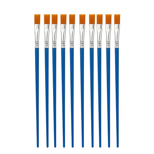 Pinsel-Set, 10-teilig, professionelle Malpinsel, handbemalt, Nylonhaar, Künstler, Acrylpinsel für Acrylkunst, Nylonhaar, Aquarellpinsel-Set, Ölmalpinsel-Set