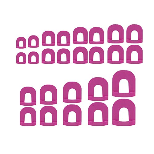 yongke 26 unidades/pacote Protetor de unhas Pontas de esmalte Formulário de esmalte de unha Cola Mod