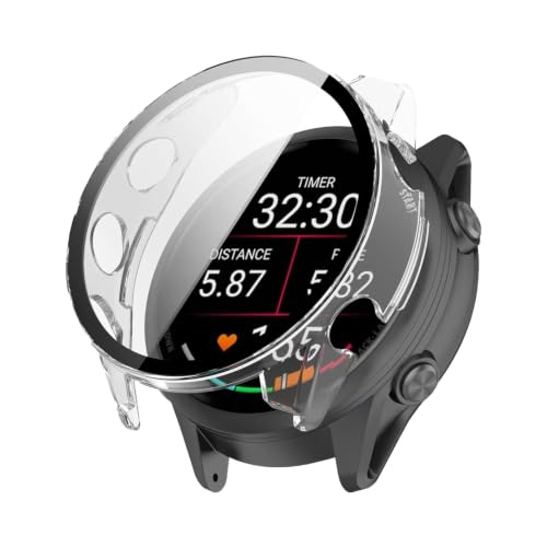 �X�}�[�g�E�H�b�`�ی�P�[�X For Garmin Forerunner 70/170/170 Music ���e�P�[�X �J�o�[�yvaele�z PC�t���[��+�K���X�t�B���� ��̌^�J�o�[ �S�ʕی� �ώw�� �ȈՒ��E �����ߗ� �����x�^�b�` �ی�J�o�[�i�N���A�j