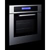 Summit 24 Wide Electric Wall Oven, Brushed Stainless Steel, ADA Compliant, 208-240V- SEW24SSX