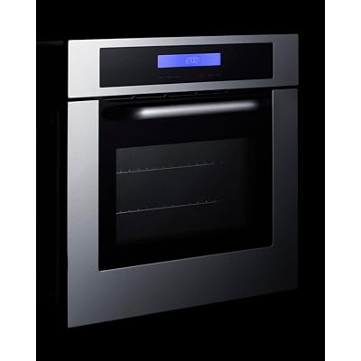 Summit 24 Wide Electric Wall Oven, Brushed Stainless Steel, ADA Compliant, 208-240V- SEW24SSX