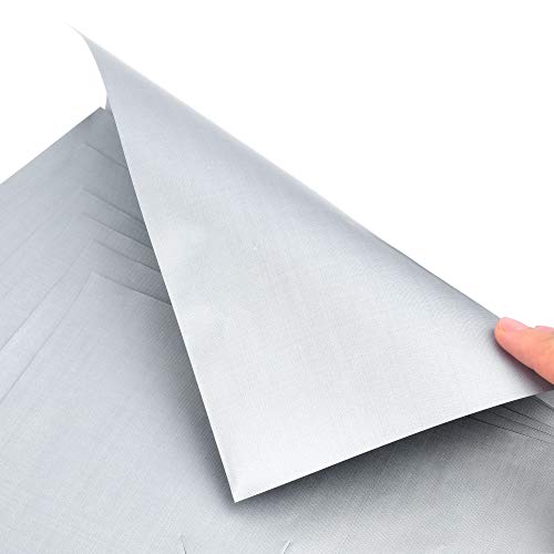 Kitchemy Silver Gas Range Protectors (8 Pack) Stove Burner Covers – Reusable, Non Stick, Heat Resistant Cooktop Cover, Stovetop Protector Liner, Top Tip Liners – Made of Teflon