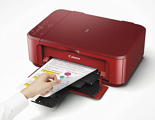 Canon Pixma Mg36 20 Series Wireless All-In-One Color Inkjet Printer - Print Copy Scan - Auto Duplex Printing - Up To 4800 X 1200 Dpi Print Resolution - Print Up To 9.9 Ipm - Red + Hdmi Cable #TOP4