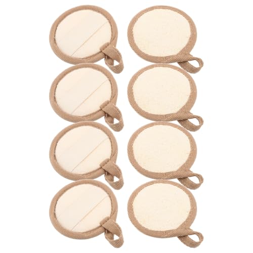 Vaguelly 8 Esponjas Exfoliantes De Spa Para Hombres - Almohadillas De Lufa Para Limpieza Y Exfoliación Suave Para Mujeres - Limpiadoras Para Sensible -