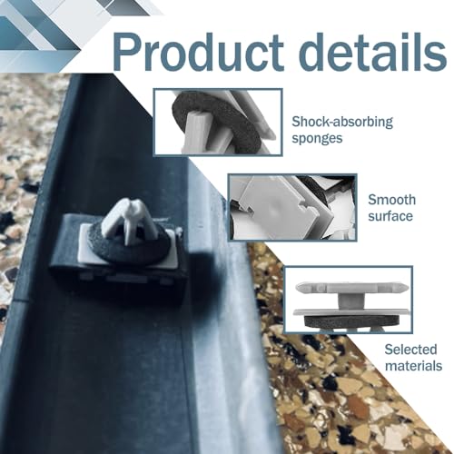 HEVLE 20PCS Wheel Flair Mounting Clip Rocker Moulding Fender Clip with Sealer, Fender Trim Clips, Wheel Flare Clips Compatible with Jeep Cherokee Compass, Replace OEM #68271803AA 68395627AA 11571175