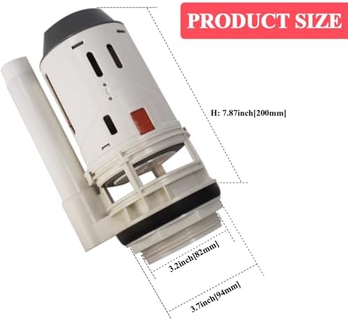 3.22 inch Top Dual Flush Valve Assembly for 2-piece Toilet Replaces Parts A700245-GBG1 Compatible with Water Ridge Toilets