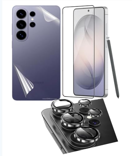 Image of ZARALA UV Tempered Glass Screen Protector Compatible for Motorola Edge 60 Fusion 5G | Front And Back Screen Guard With camera lens protector (Samsung Galaxy S26 Ultra 5G, 3in1)