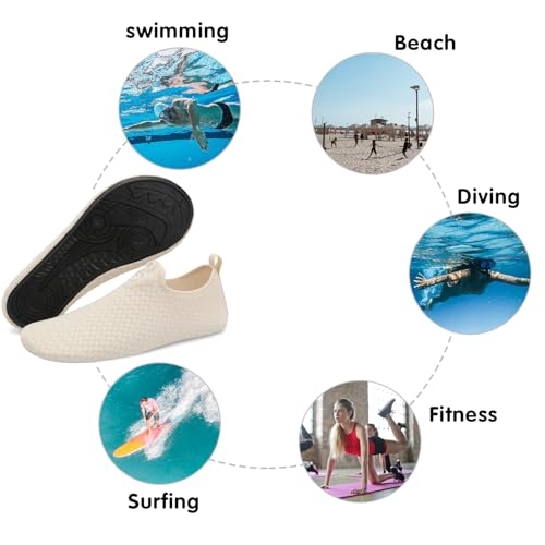 Image of Spesoul Womens Mens Water Shoes Quick Dry Beach Swim Shoes Barefoot Aqua Socks Outdoor Sand Socks for Pool River Diving