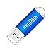 immagine 5SunData 5 Pezzi 32GB Chiavetta USB Pen Drive 32GB Metallo USB2.0 Unità Memoria Flash Thumb Drive per Archiviazione Dati con Luce LED (5 colori: Nero Blu Verde Rosso Oro)