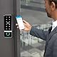 Candeon Elektronisches Smartes Türschloss, RFID/Tuya-App/WiFi Zugangskontrolle Tastatur Fingerprint Türöffner, Wasserdicht Touchscreen Codeschloss für Außen- und Innenbereich, 125 kHz /13,56 MHz