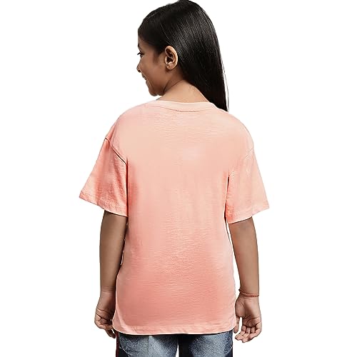 Image of Kidsville Girl's Printed Regular Fit T-Shirt