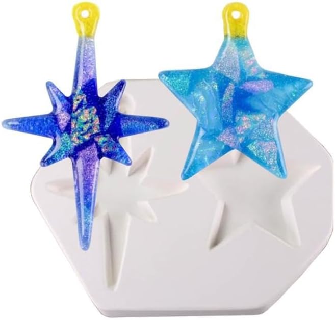 9"X 7"-Deep 1.5" Star Ornament Frit Casting Mold Glass Fusing