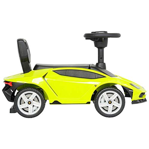 Eco Toys Lamborgini Rutschauto Lizenz Rutscher Kinderauto Kinderfahrzeug Rutschfahrzeug (Gelb/Fluo) – Bild 3