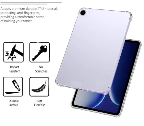 Image of TGK Clear Back Cover for OnePlus Pad Go 2 12.1 inch Tablet Case (Transparent)