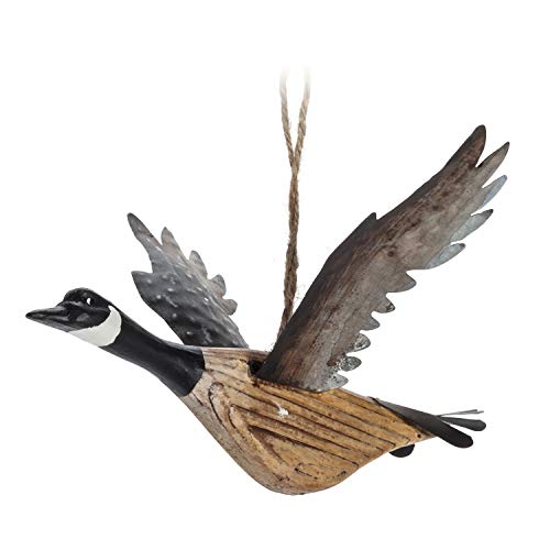 Abbott Collection Flying Canada Goose Ornament-6" H