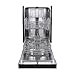 FORNO 18” POLO Dishwasher in Stainless Steel with 8 Place Settings - Kitchen Dishwasher with Front Push Control and 3 Module Basket - Energy Efficient Dishwasher with 6 Wash Program - 52 dBa