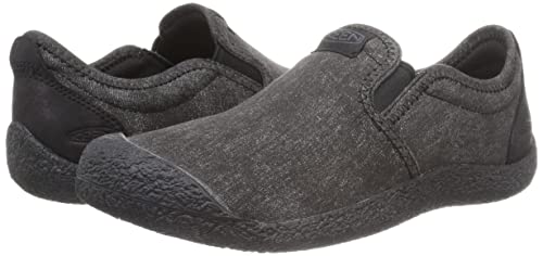 Keen Men's Howser Canvas Casual Comfortable Slip On Slipper, Black/Black, 10 #TOP6