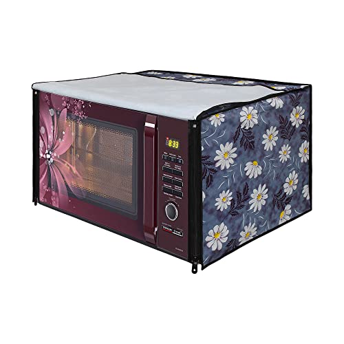 Image of DREAM KING Stylish Design & Printed Microwave Oven Cover Full Closure |waterproof & Dustproof Oven Cover Suitable for All Models - Multicolour SA10