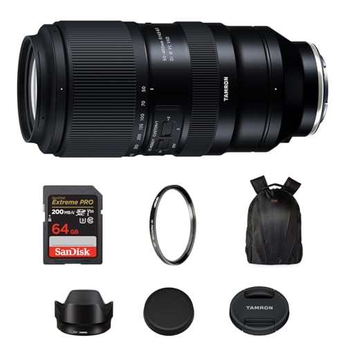 Tamron 50-400mm f/4.5-6.3 Di III VC VXD �����Y (Sony E) 8�{�Y�[��&VC���艻�A64GB Extreme PRO SDXC�J�[�h �ǂݎ�葬�x200MB/�b�ATiffen 67mm UV�t�B���^�[&�J�����o
