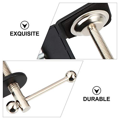Vaguelly 4 Pcs Grampo De Microfone Para Desktop Clipe De Suporte De Microfone Braçadeira De Montagem