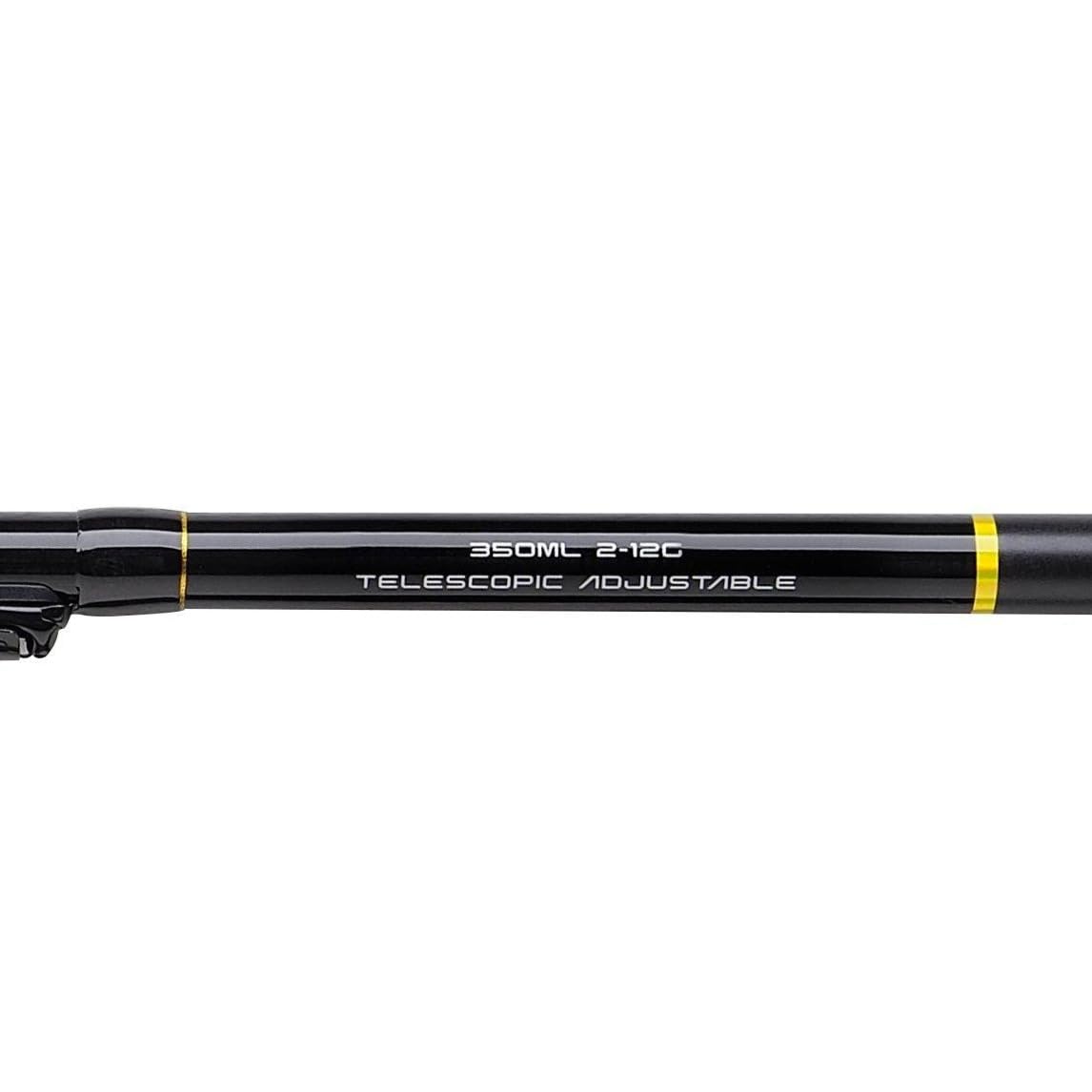 Mitchell Epic MX2 TE-ADJ Canna telescopica, Regolabile per acqua dolce e salata, Leggera, in carbonio, per trote, spigole, lucci e persici, Nero/oro