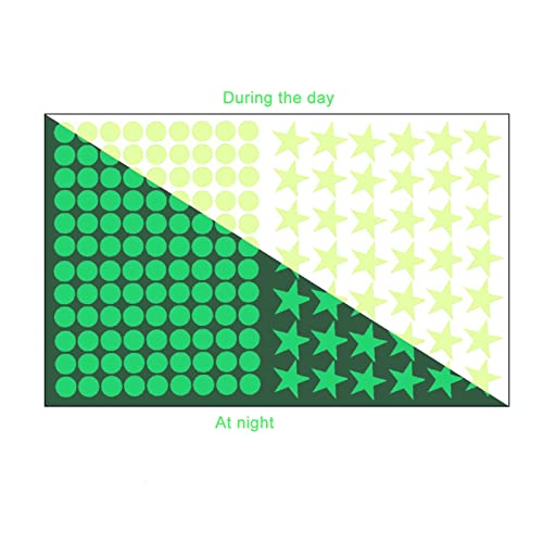 4Pcs Moon Star Vinilos Decorativos, Luminous Stickers miniatura 5