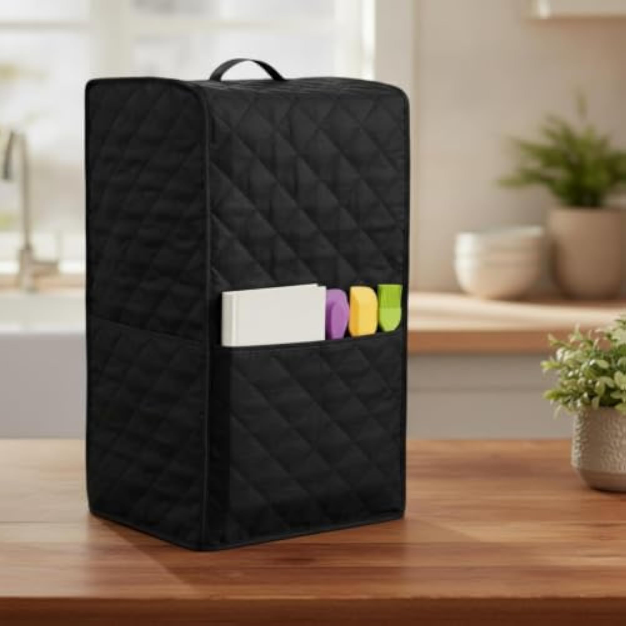 Quilted Blender Dust Cover, Machine Washable Polyester