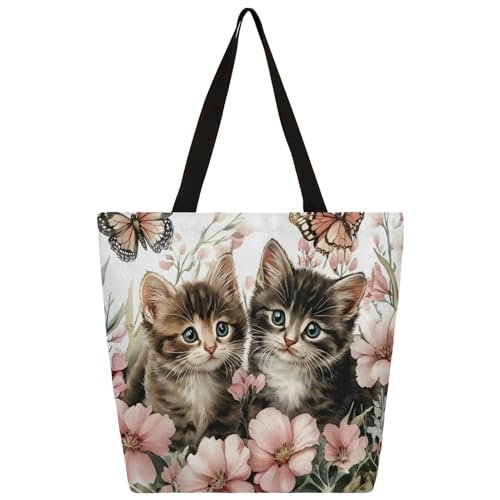 Cute Tote Bag for Women Large Shoulder Bag for Work Travel Shopping, Personalized Canvas Tote Bag Best Gifts