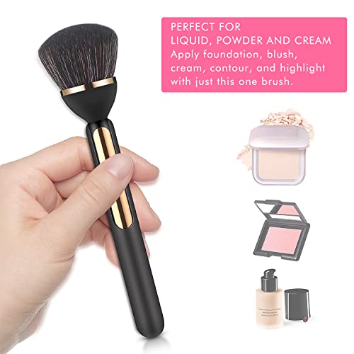 Foundation Brush, Etercycle Premium Kabuki Makeup Brush Perfect For Blush, Liquid, Cream, Powder, Blending, Concealer Blush Cosmetics With Box (Black) #TOP1