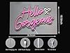 Hello Gorgeous Neon Sign Hello Beautiful Pink LED Neon Lights for Home Wedding Birthday Backdrop Bacelorette Party Wth Dimmable Switch(5V,16.5X10.6inches) #4