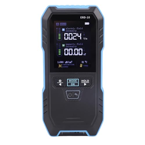 Detector EMF 4 en 1 medidor campo eléctrico magnético y temperatura miniatura 3