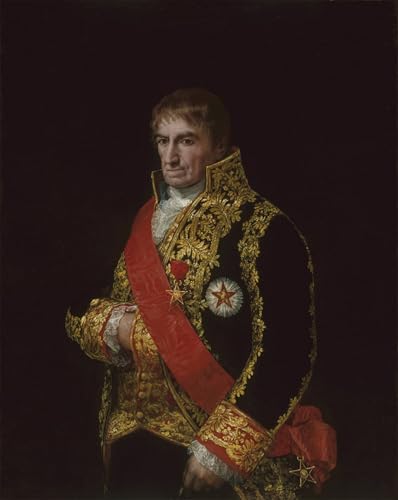 Tableau Toile Portrait du Général Romero par Goya 60x90cm Décoration Murale