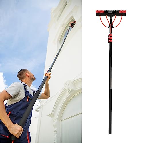 Brosse de nettoyage pour fenêtre avec 4 becs injecteurs pour laver les panneaux solaires sans effort