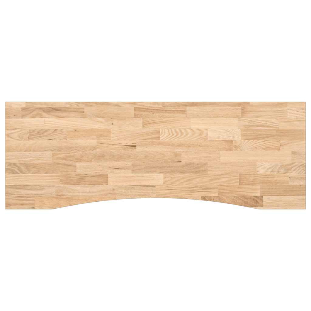 Plateau de bureau en chêne massif non traité 140 x 50 x 2,5 cm