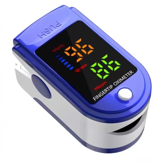 Medical finger pulse oximeter with LCD color display high accuracy