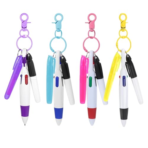 Harloon 50-Piece Nurse Pen Set With Badge Reels, Key Rings & Highlighters - Perfect Gift For Nurses & Medical Students