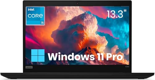 Lenovo Thinkpad X390 Ordinateur Portable, 13,3 Pouces HD, Processeur Intel Core i5-8265u, 8 Go de RAM, 256 Go SSD, HDMI, Clavier Japonais, Windows 11 Pro...