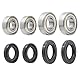 Vorder Radlager Dichtungen satz passend für Yamaha Raptor 700 660 350 250 125 Banshee 350 Warrior 350 YFZ450 Blaster 200 Bruin Bear Tracker Big Bear 250