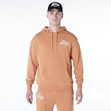 LOS ANGELES LAKERS New Era NBA Le Sweat à Capuche surdimensionné Beige foncé