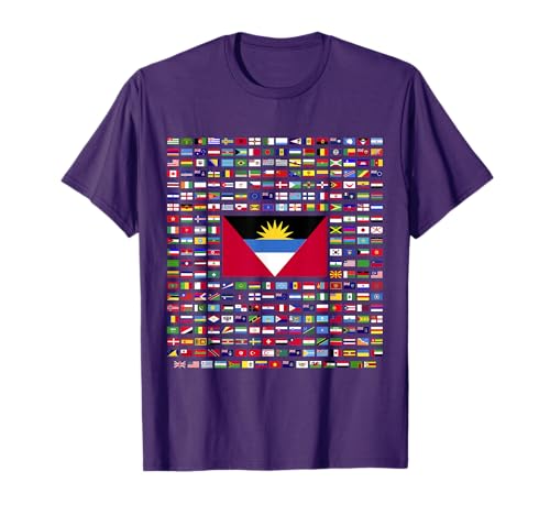 Antigua And Barbuda Exploring World Flags T-Shirt