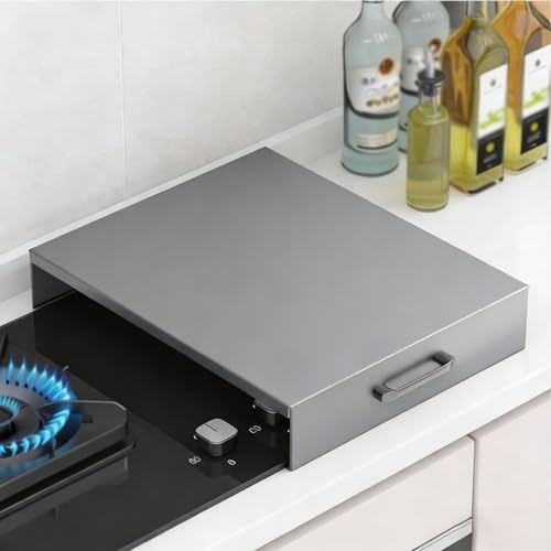 Cubierta de estufa de acero inoxidable para ampliar encimeras pequeñas