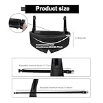 Travel Pillows for Airplanes, Airplane Head Strap with Silk Eye Mask for Sleeping, Long Flights & Car Road Trips 360°Headrest Neck Support, Stops Bobbing, Small & Compact（Black） - Image 4