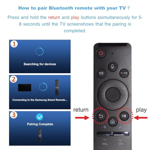 image for lazysunny Replacement Voice Remote for Samsung-TV-Remote, Compatible w