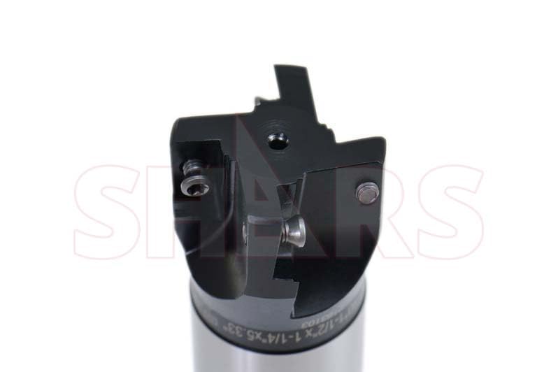 Image of Shars 1-1 /2 inch 90 Degree Indexable End Mill with 4 PCS of APKT 1604 Insert 404-2868W+404-6541(4) P[