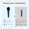 2PCS Mic Cover, Foam Microphone Windscreen, Black Microphone Cover for Handheld-Mic, Condenser-Mic and All Ball Type Microphones #3
