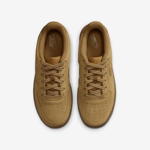 Nike Air Force 1 LV8 Big Kids' Shoes (HQ7476-700, Wheat/Gum Light Brown/Wheat) Size 6.54