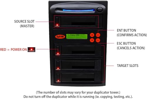 Image of Systor 1:3 HDD /SSD Hard Drive Duplicator - up to 9GB /Min - SYS203HS-DP | Supports 2.5 inch Solid State Drives & 3.5 inch SATA Hard Drives, Standalone Duplicator, Eraser & Sanitizer, 150MB /Sec Drive Copy