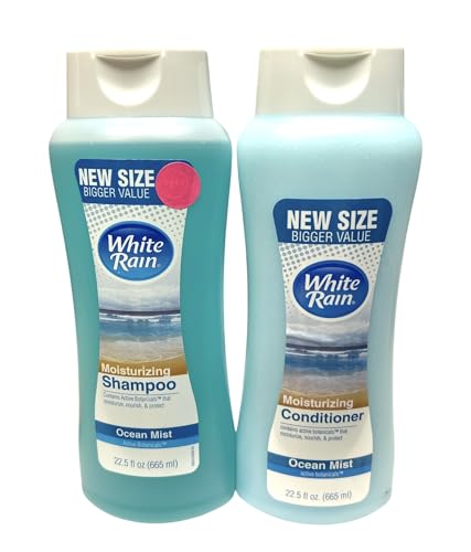 White Rain Ocean Mist Moisturizing Shampoo and Conditioner Set, 22.5 fl oz Each